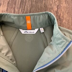 Peter Millar Men's Sage Olive Green Lightweight Performance vest